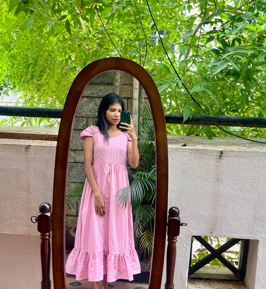 Cotton Long Dress - L