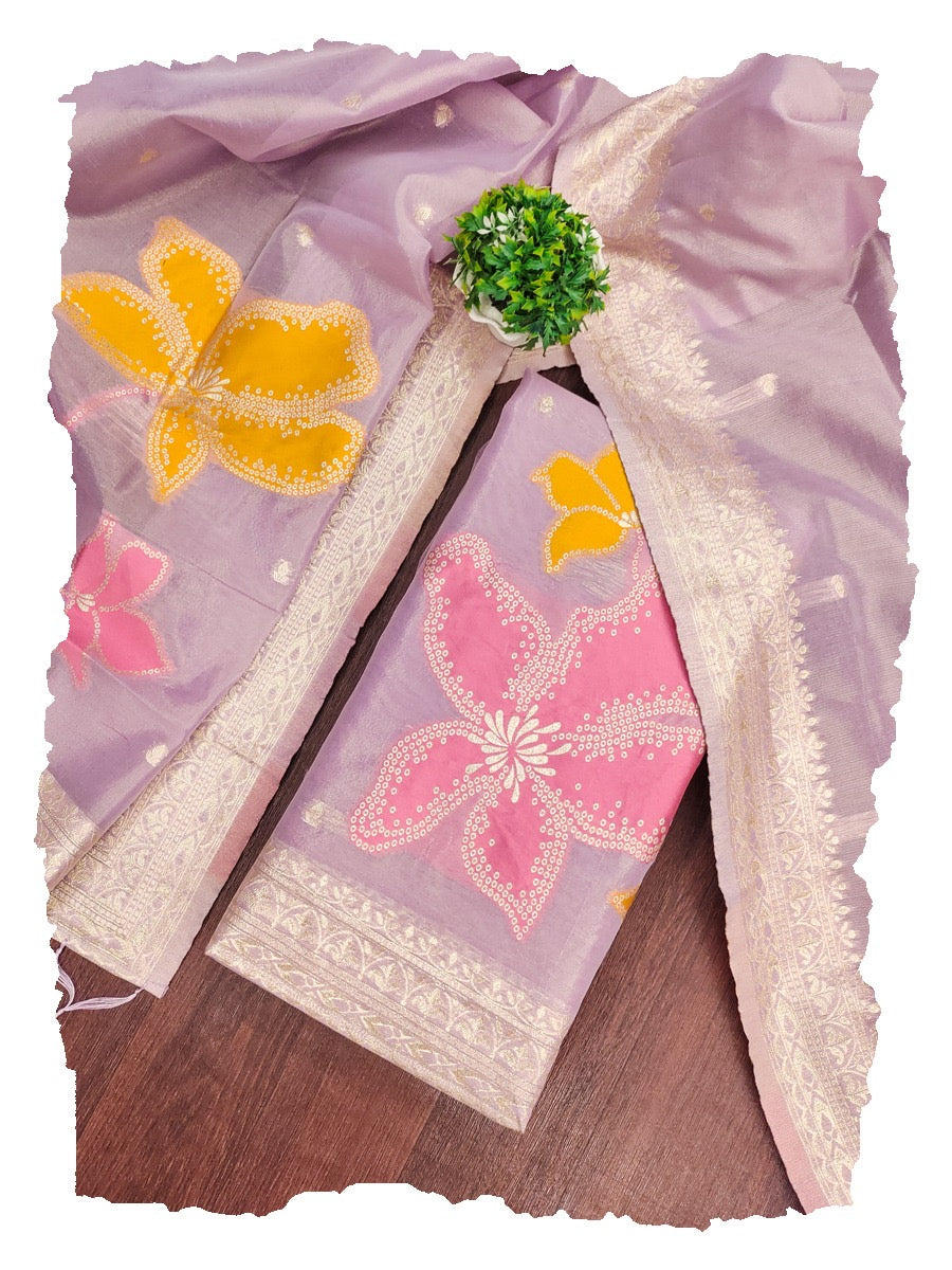 Chanderi Silk Salwar - XS S M L XL XXL ( made to order only )