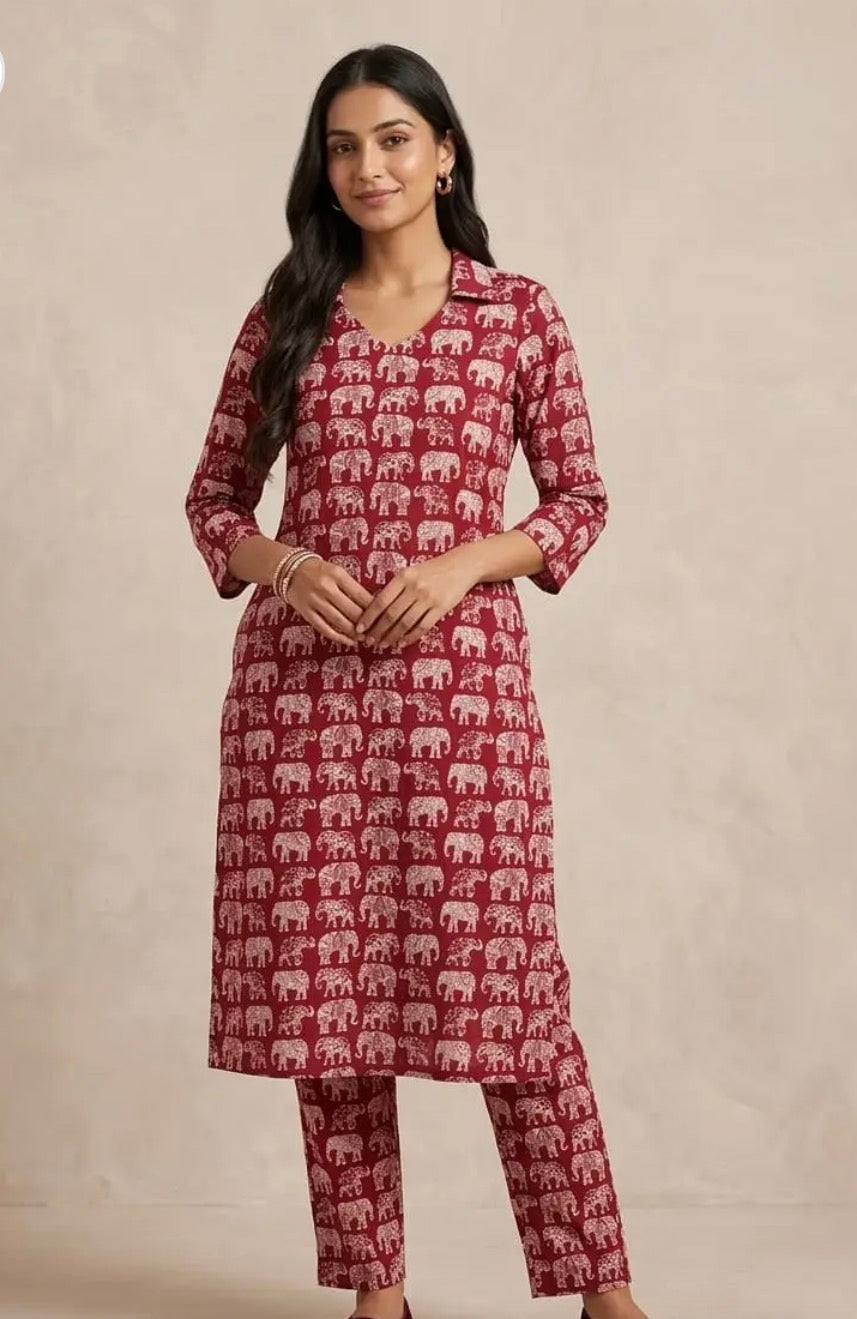 Quirky prints cotton coords - XS S M L XL XXL