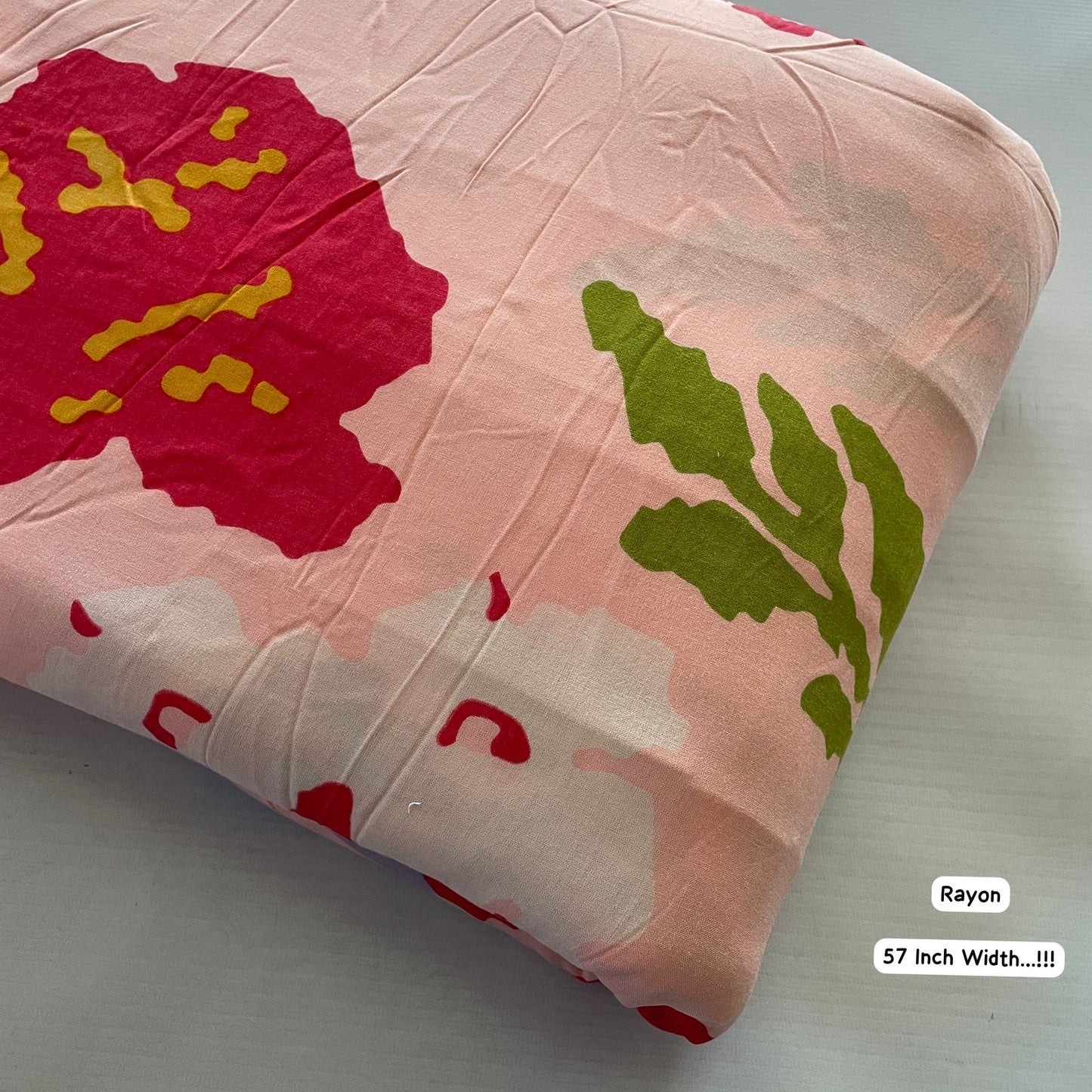 Rayon floral big width -57”