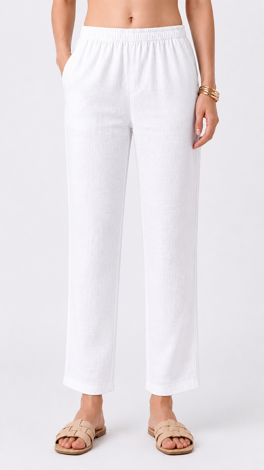 White  Bloom Pencil fit pant - XS S M L XL XXL .