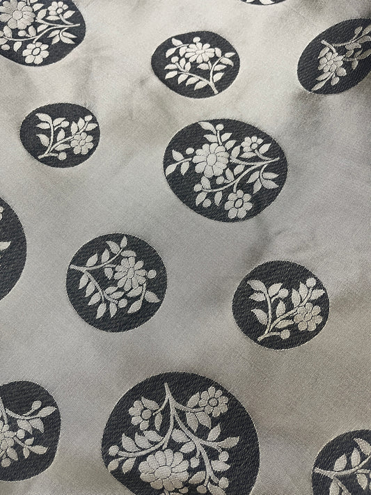 Silk floral fabric