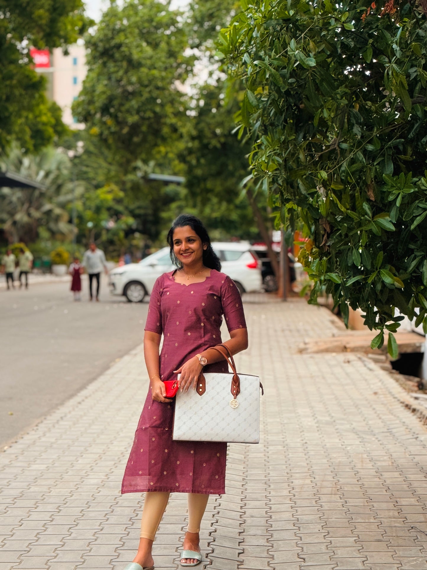 Mulberry Mist Silk Kurti - 2XL