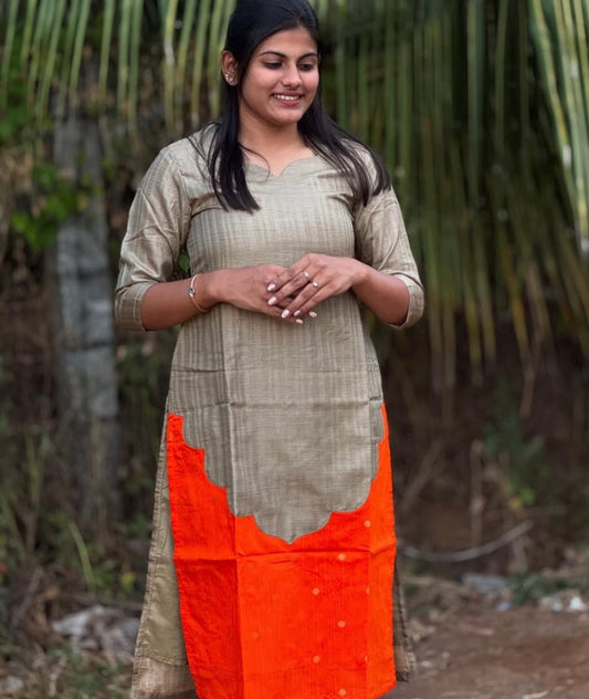 Silk Top and Dupatta - Xs