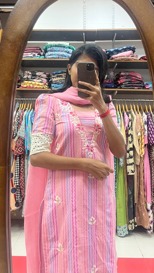 Cotton embroidered Salwar - XS  XL