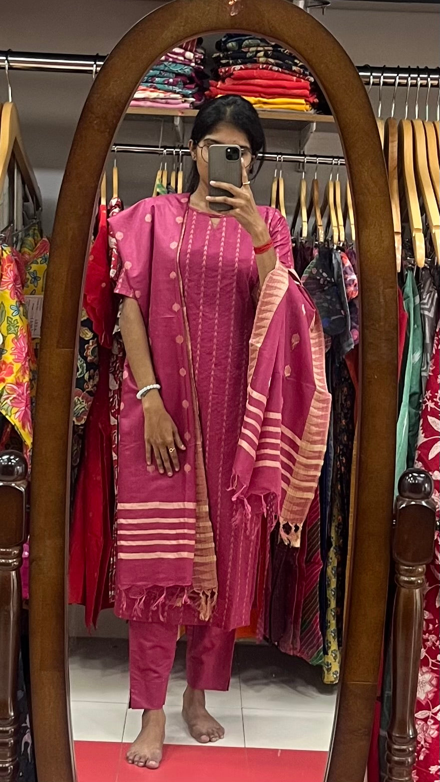 Berry Bloom  Silk Salwar - Xs