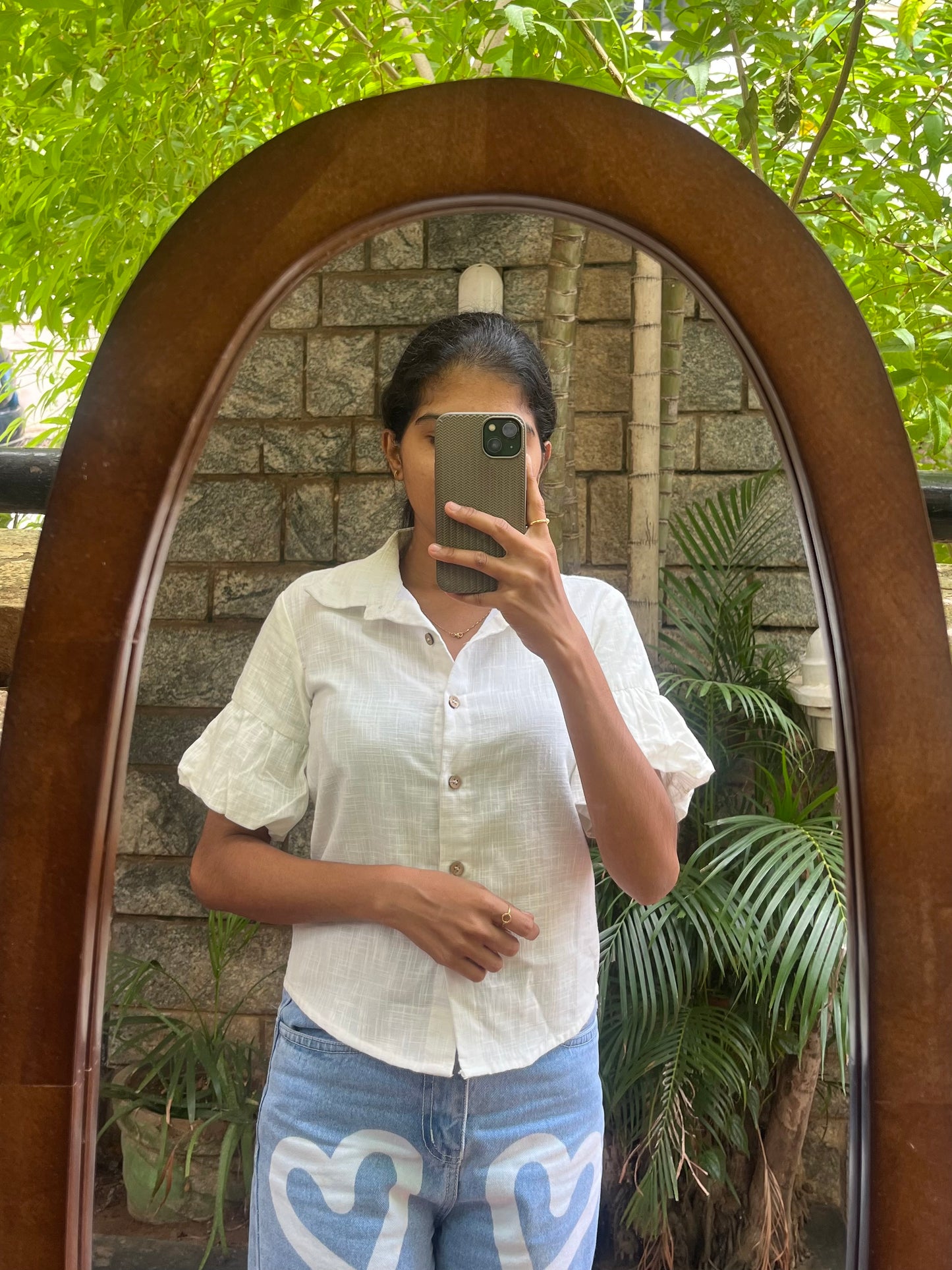 Cotton Crop Shirt - XL