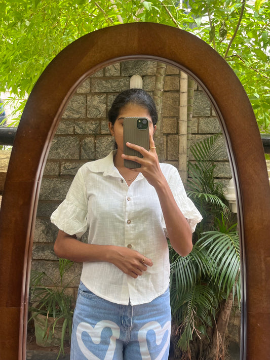 Cotton Crop Shirt - L