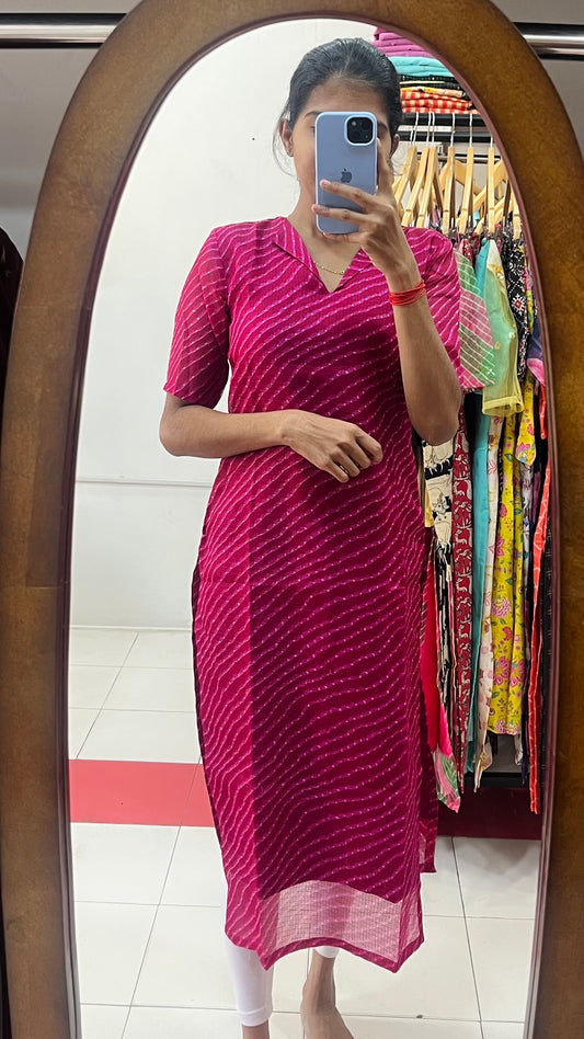 Kota silk Kurti - XS S M L 2XL