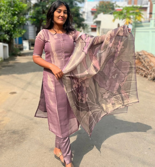 Pure Tissue Silk Salwar - Xs