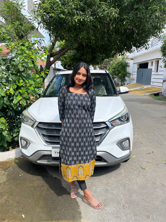 Ikkat handloom cotton - XS S L