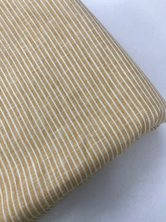 Handloom Cotton Mustard stripes