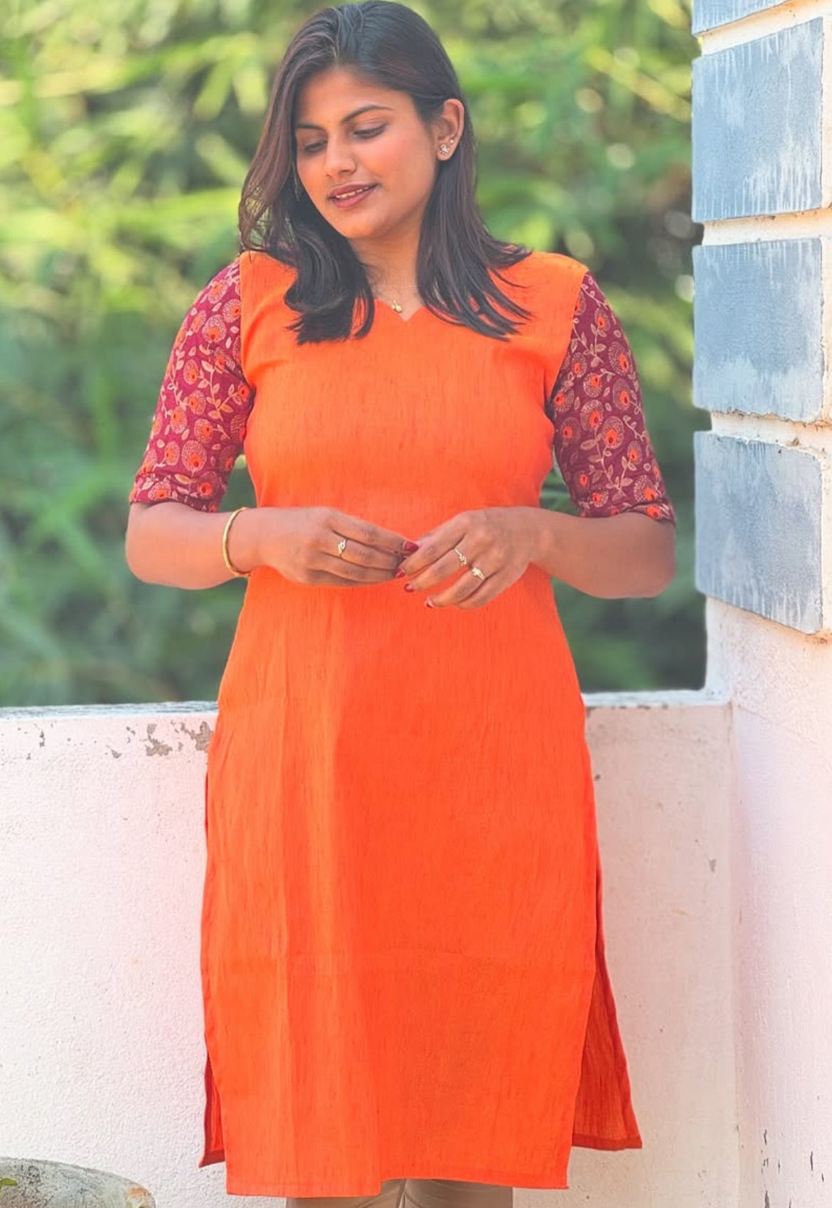 Our Style Mix & Match Silk Kurti -M