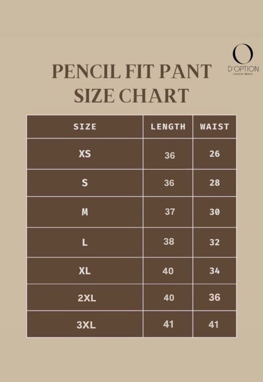 Black , Navy , Red & Dark lavender colour                                        Pencil fit pant - XS S M L XL XXL .