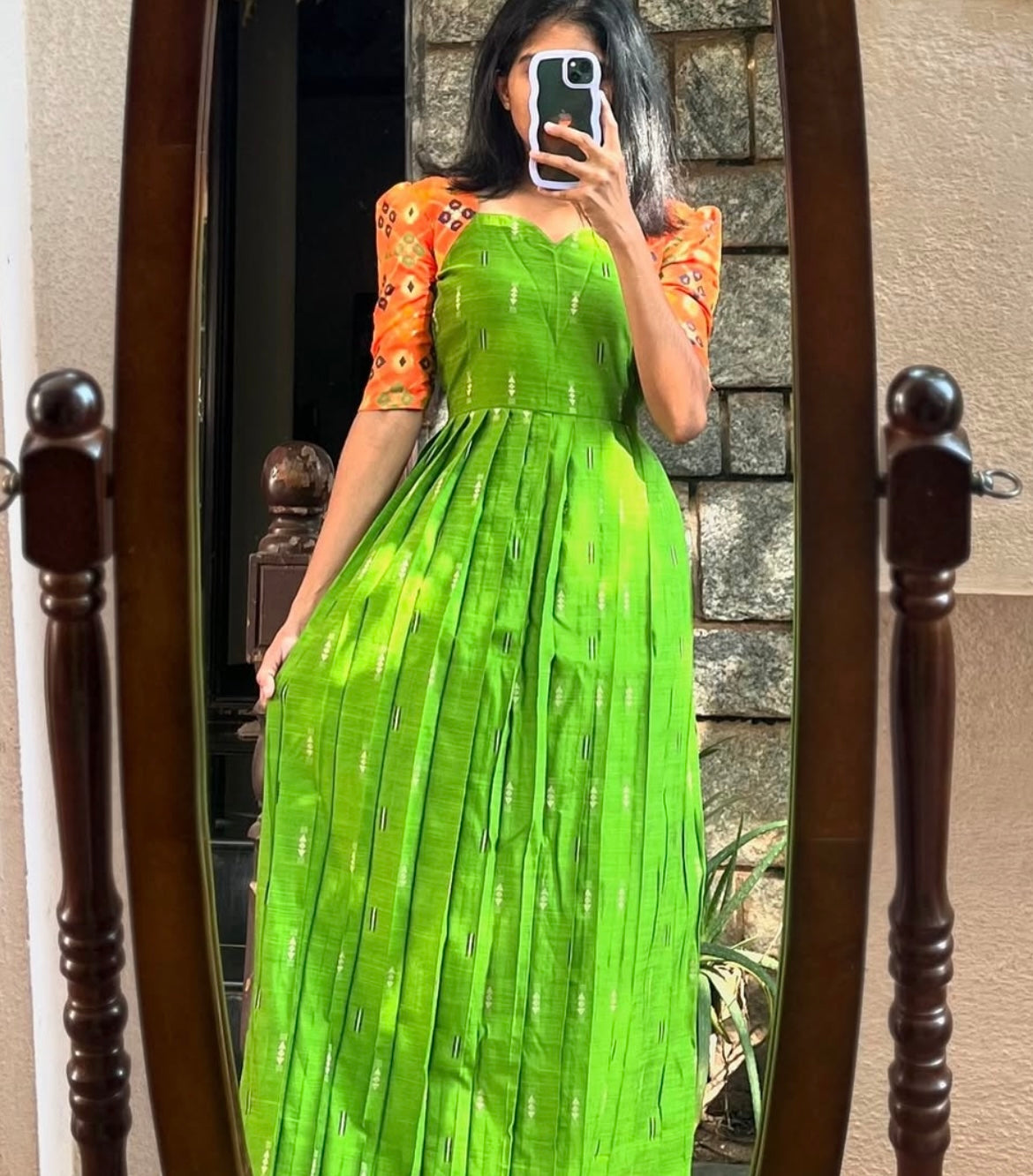 Silk Long Frock - S