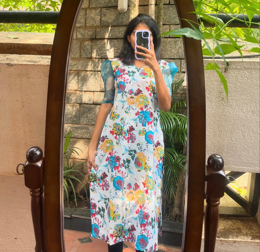 Mix & Match Cotton Lurex Kurti - M