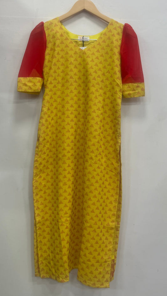 Handloom Cotton mix and match Kurti - S & XL