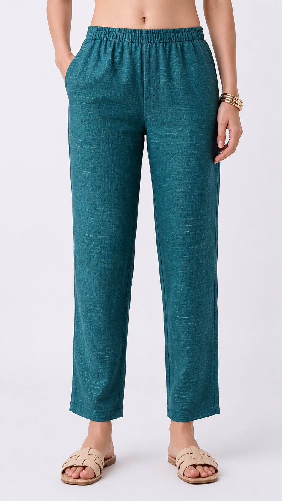 Teal Blue Pencil fit pant - XS S M L XL XXL .
