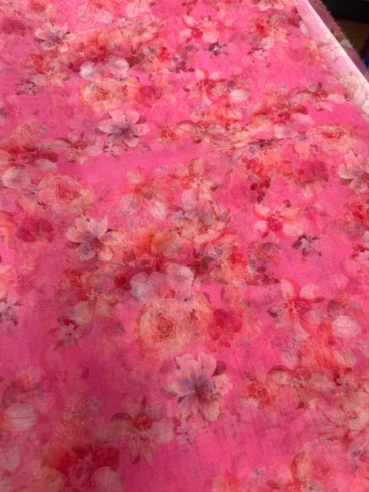 Organza Fabric - Pink