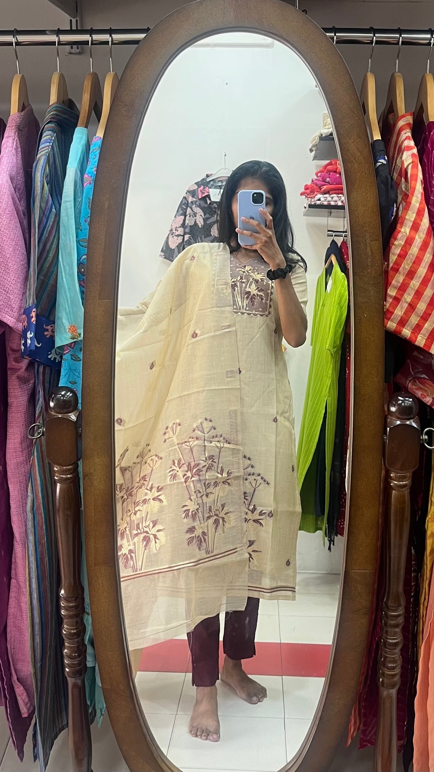 Tissue Silk Salwar - XS S M L XL XXL