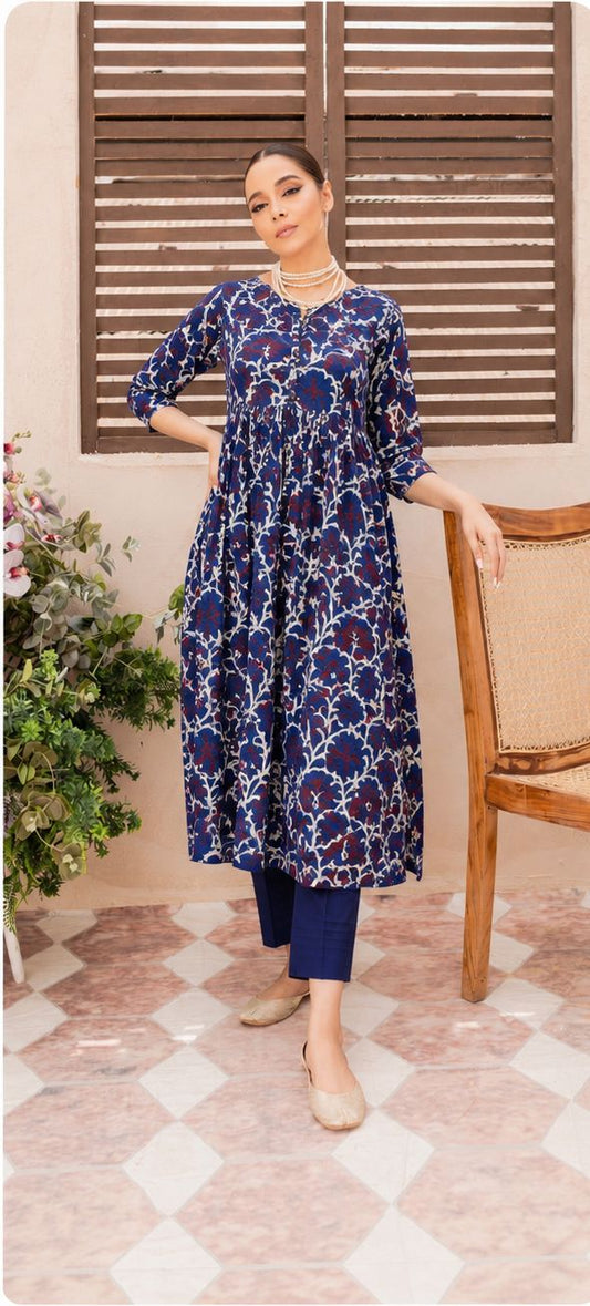 Chanderi Silk Top and Bottom - XS S M L XL XXL XXXL