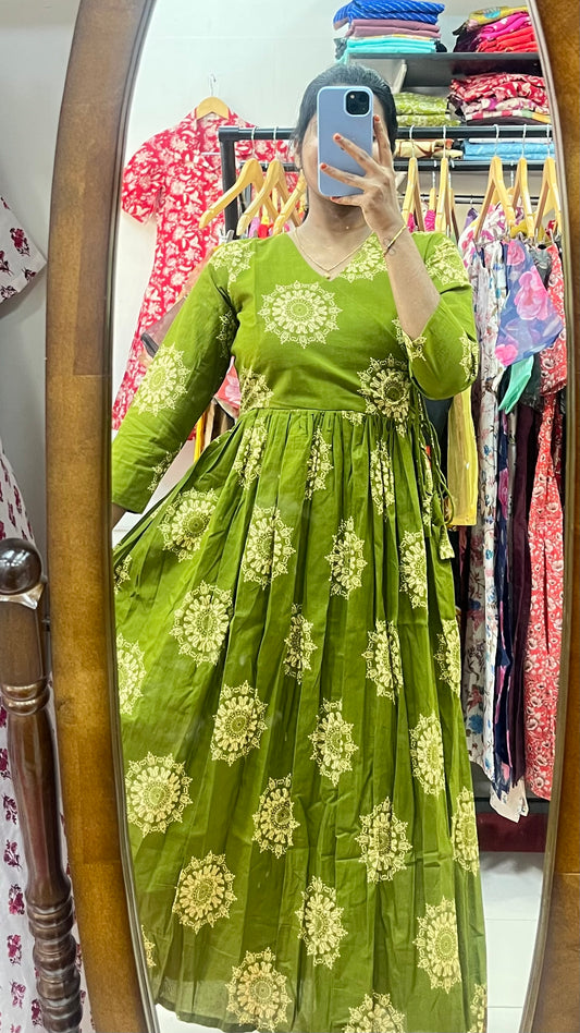 Cotton long dress - XS S M L XL