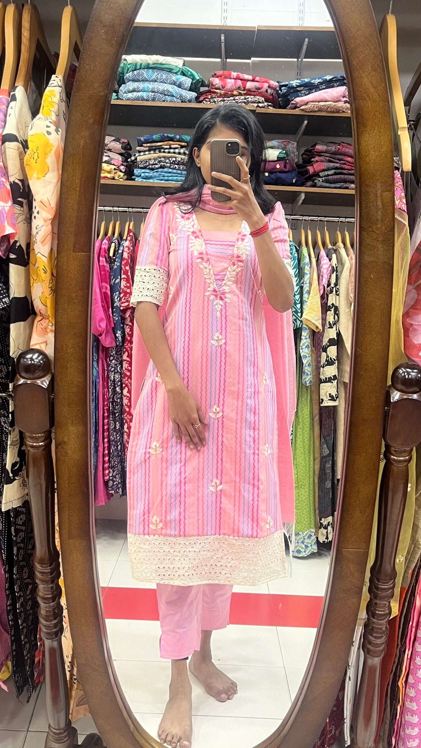 Cotton embroidered Salwar - XS  S M L XL & 2XL ( Pre orders )