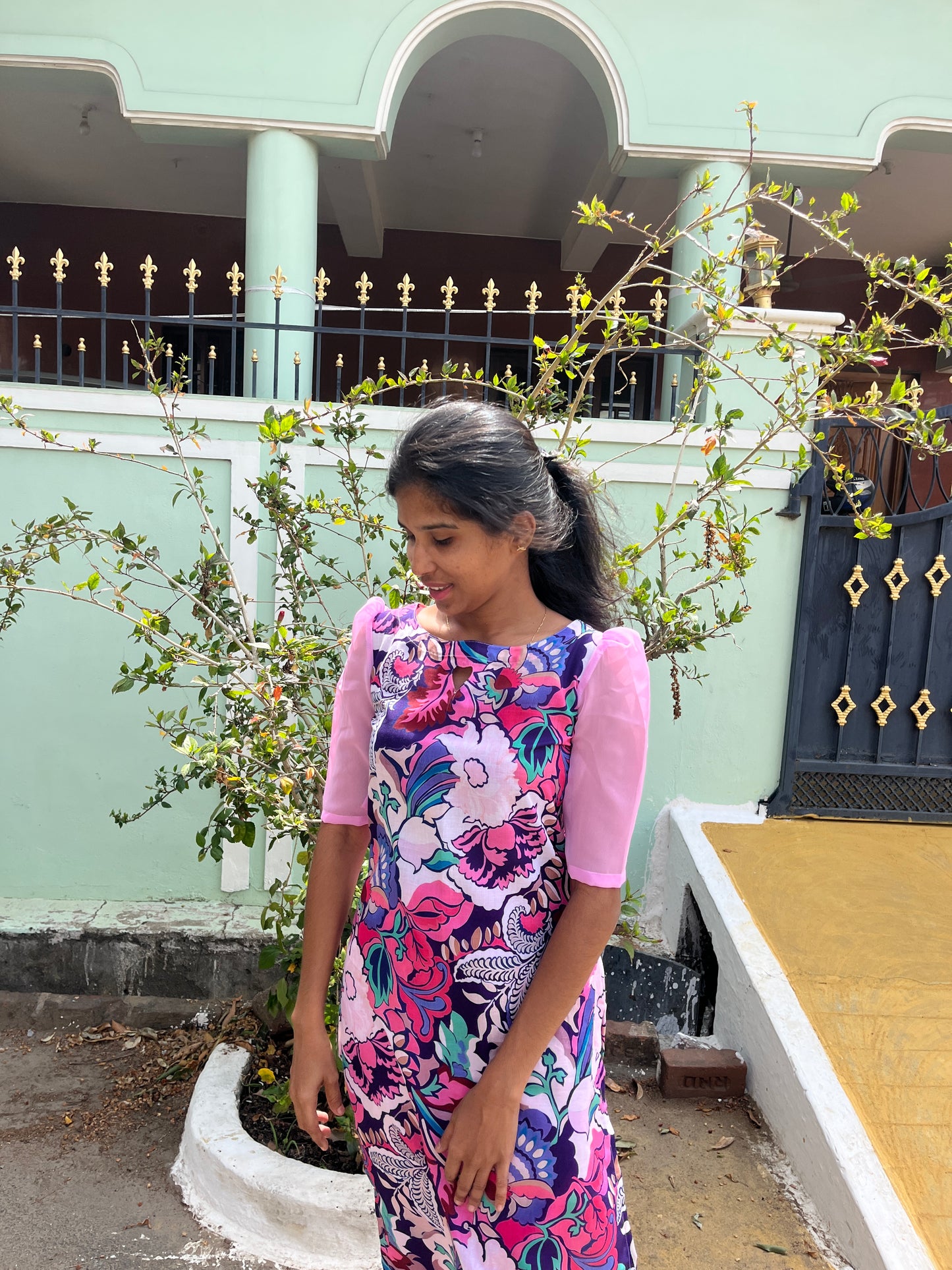 Purple Pop Kurti Mix And Match - M