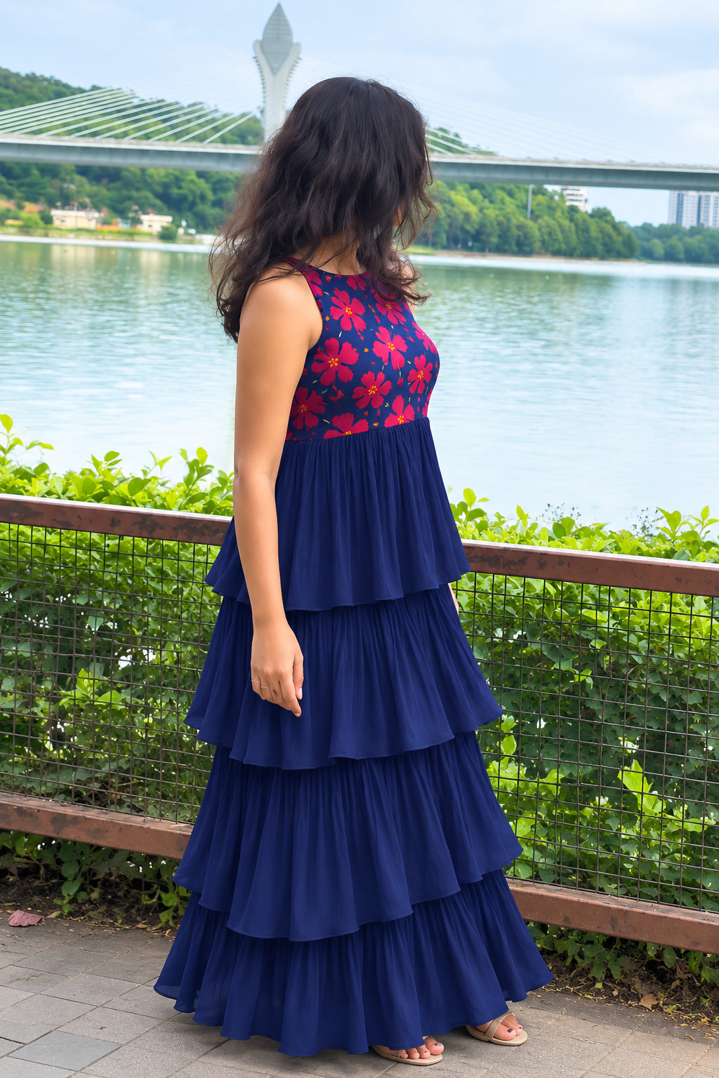 Long Layared Dress Each - XS S M L XL XXL