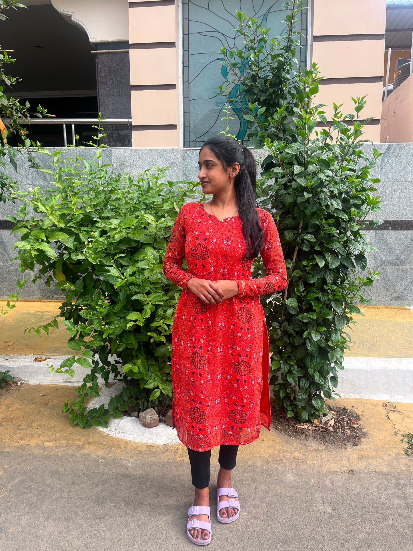 Georgette Kurti + Bottom Each - XS S M L XL XXL