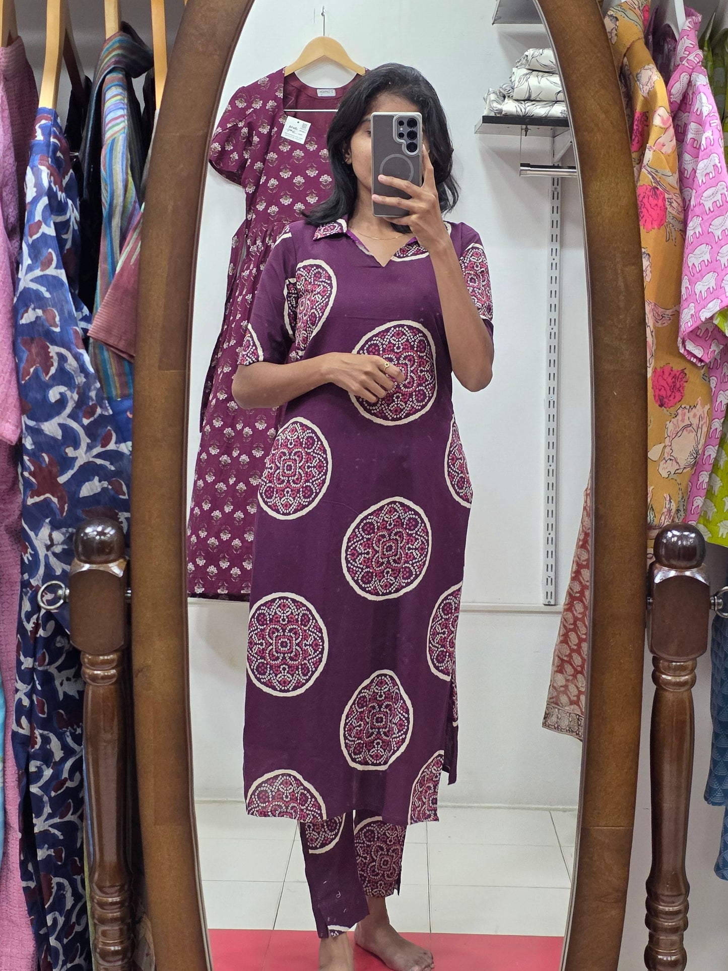 Plum Cotton Coords - XS S M L XL XXL