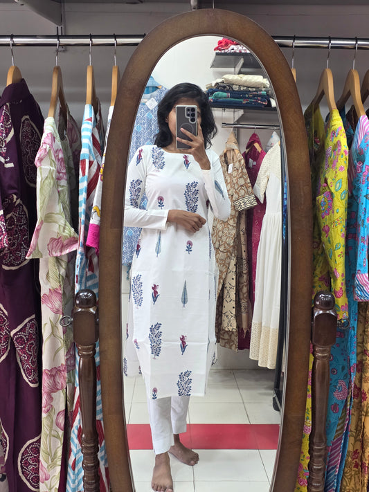 Cotton Top n bottom with lining - XS S M L XL XXL