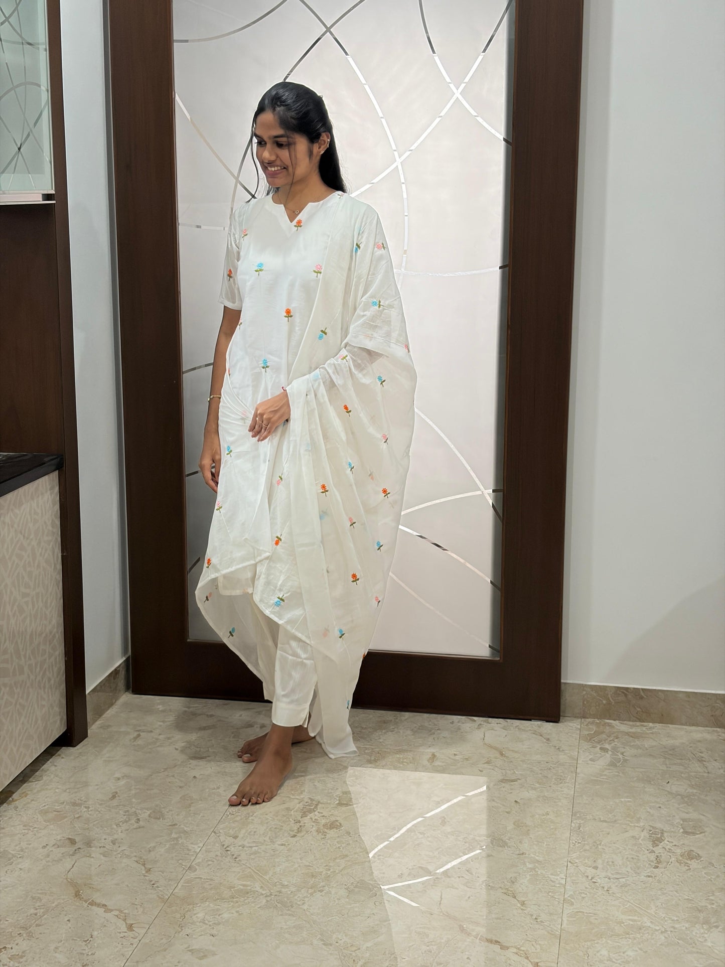 Mul Cotton embroidered  : S & Xl
