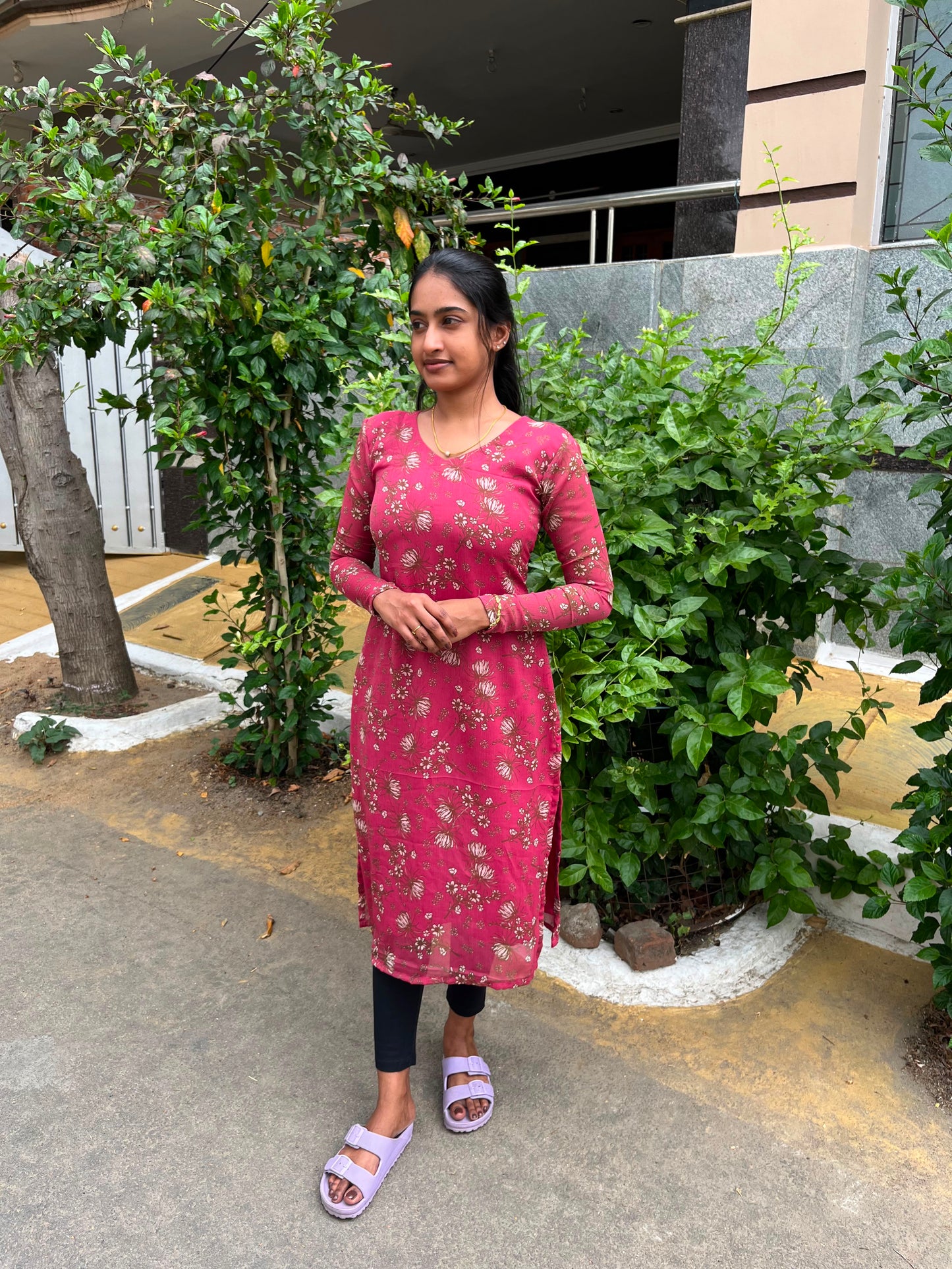 Georgette Kurti + Bottom Each - XS S M L XL XXL