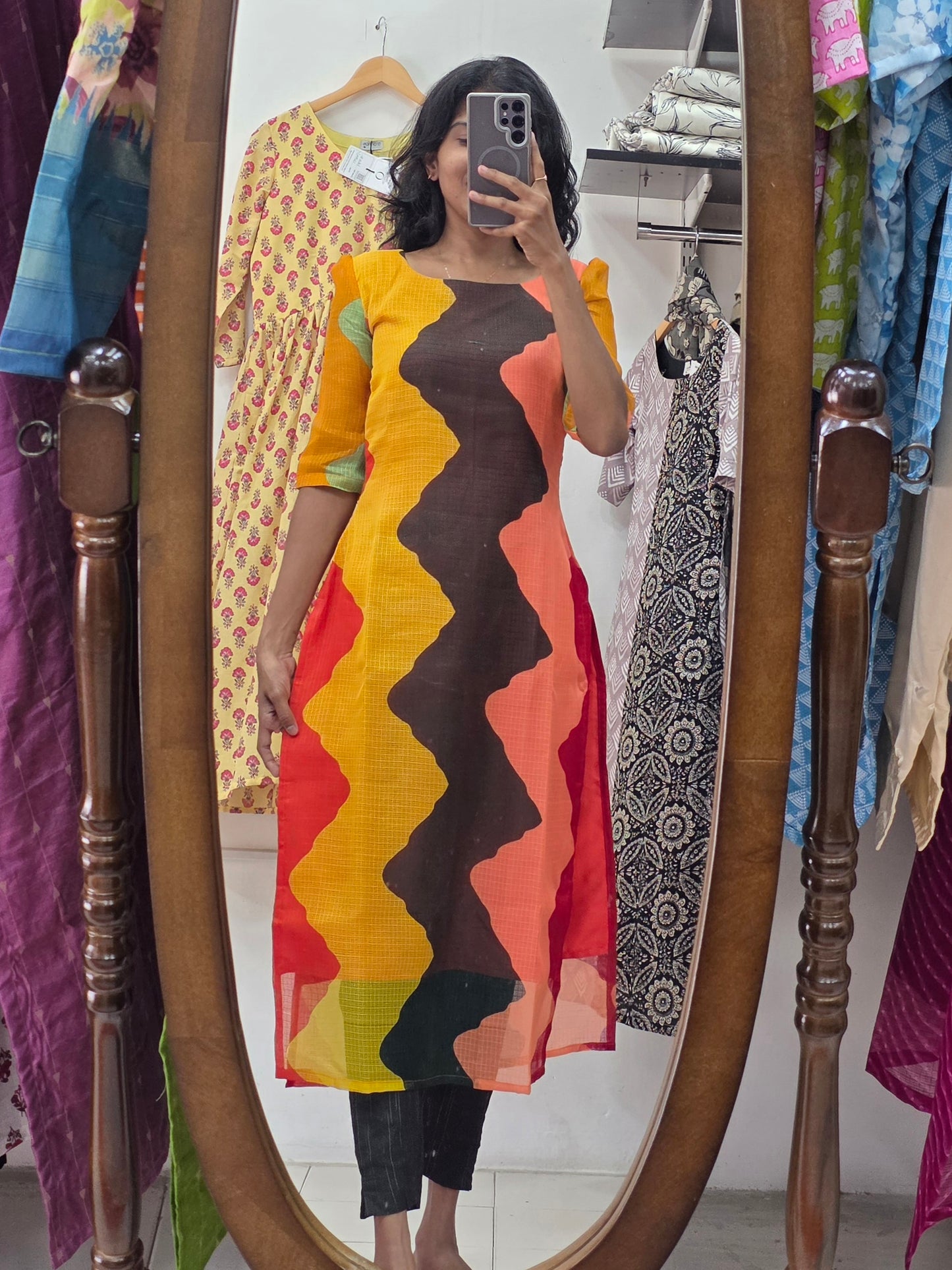 Kota Silk Kurti - XS S M L XL XXL