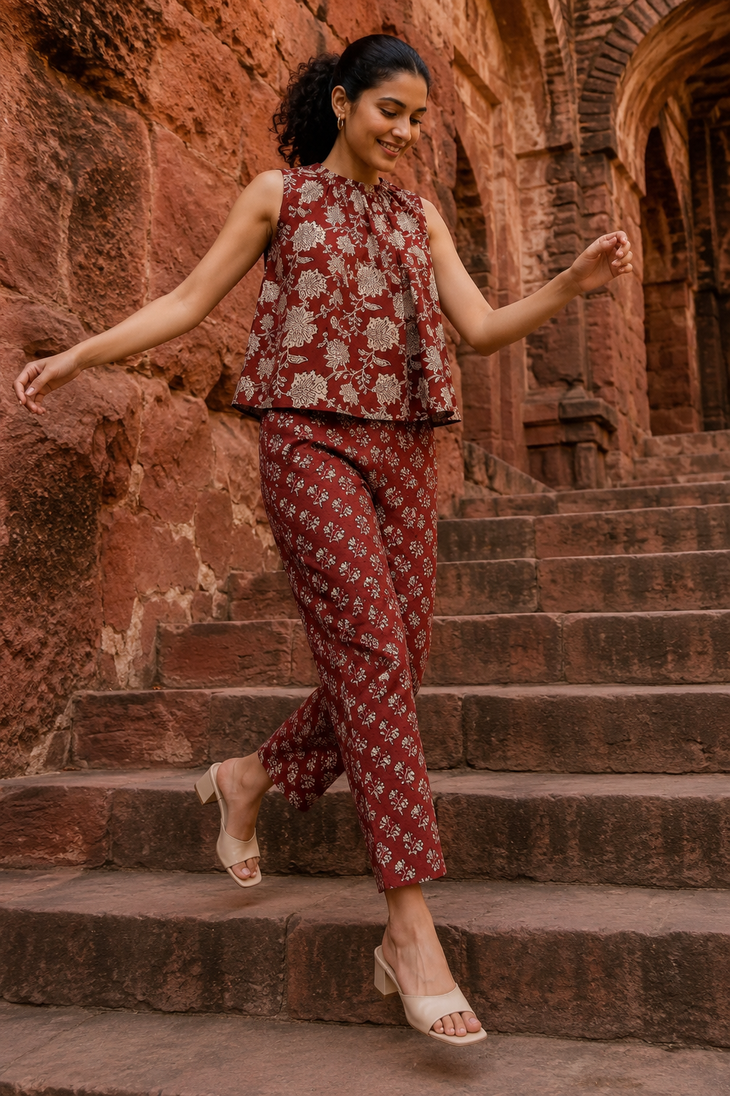 Cotton Crop Top & Pants - XS S M L XL XXL
